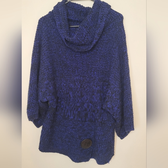 Majora Sweaters - Majora - Blue and Black Sweater- Size Large